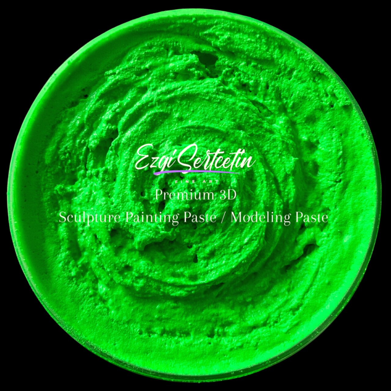 3D Premium Sculpture Painting Paste|Texture Paste|Decorative Plaster|Ready to Use|Ideal for Artwork|Stencil|Flowers|Texture|Art Relief|New Formula| 6 oz by Volume|Ezgi Sertcetin